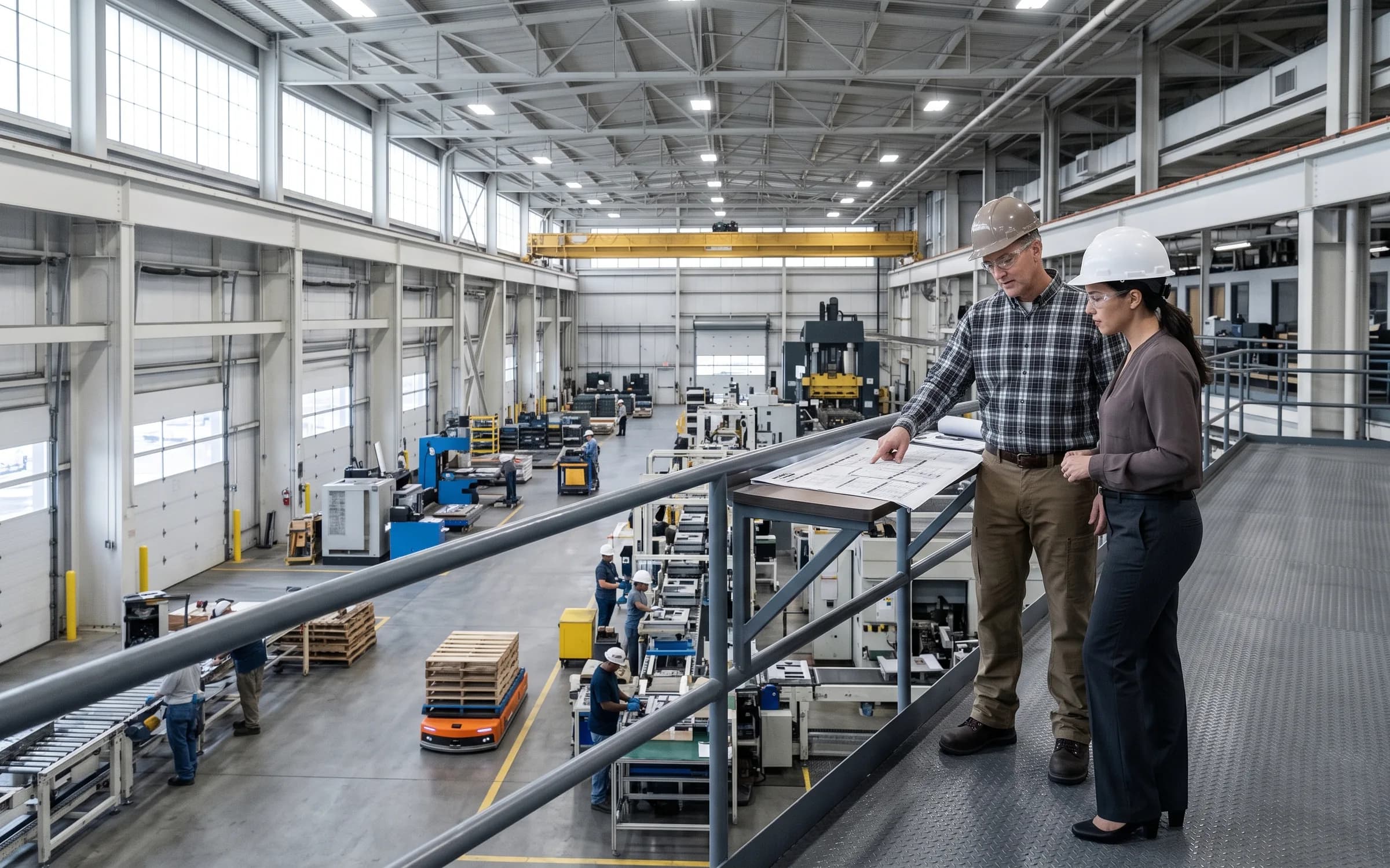 An operations manager and staffing strategist reviewing workforce needs.