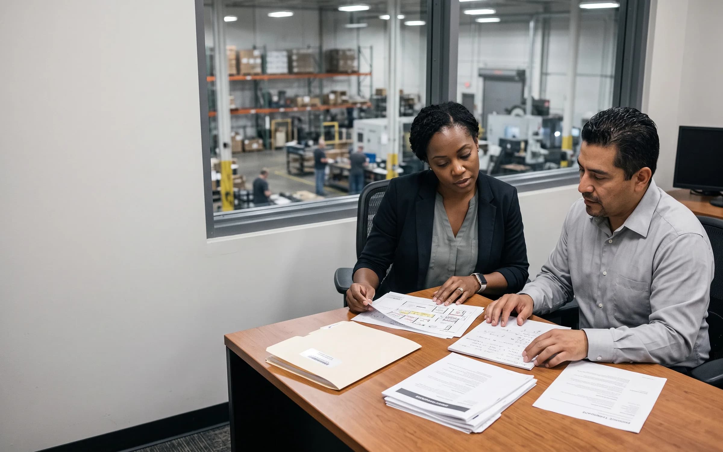 Workforce and career materials being reviewed at a practical resource desk.